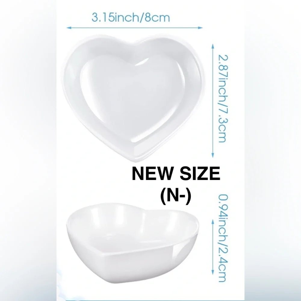 Ceramic coastal heart jewelry dish.